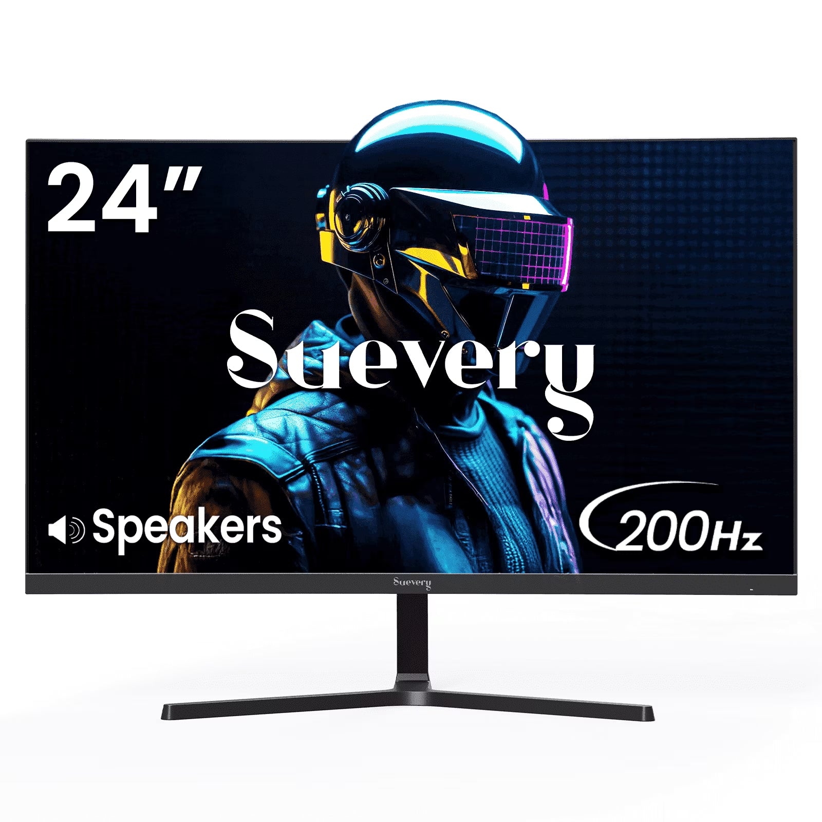 24" 200Hz Gaming Monitor,Fhd Computer Monitor, Built-In Speakers, 120% Srgb, Freesync, HDMI/DP, Black