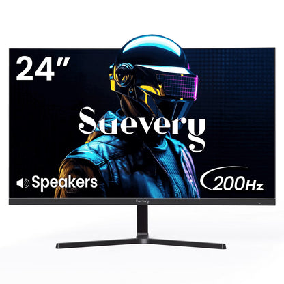 24" 200Hz Gaming Monitor,Fhd Computer Monitor, Built-In Speakers, 120% Srgb, Freesync, HDMI/DP, Black