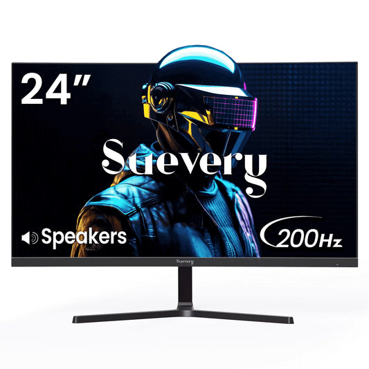 24" 200Hz Gaming Monitor,Fhd Computer Monitor, Built-In Speakers, 120% Srgb, Freesync, HDMI/DP, Black